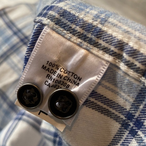 Peter Millar White/Blue Plaid Shirt 100% Cotton Men Size XXL - Picture 4 of 6